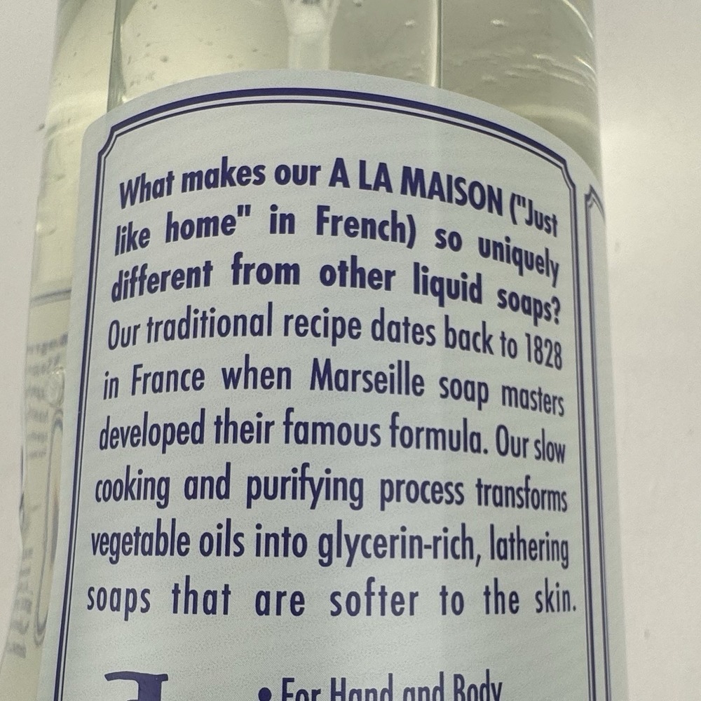 A La Maison Fragrance Free Liquid Soap 33.8 oz | Hand & Body Wash | Gentle - Picture 10 of 11